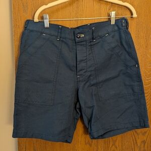 J Crew Men's Navy Camp Shorts 32 waist
